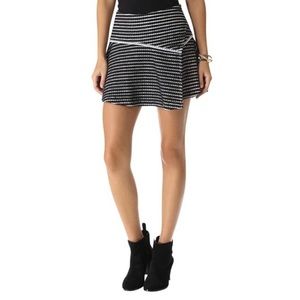 [Free People] Black & White ‘Bento Flared Skirt